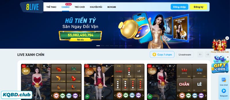 8LIVE là một trong những địa chỉ cá cược trực tuyến được nhiều người yêu thích