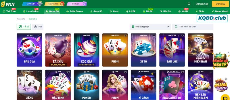 Khám phá kho game đỉnh cao 9WIN đang sở hữu