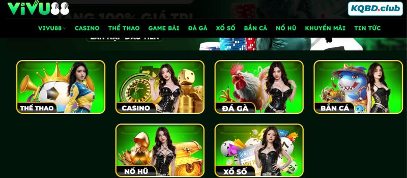 Tham khảo danh mục giải trí chất lượng tại VIVU88