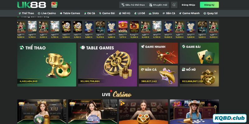 UK88 tạo ấn tượng mạnh mẽ với kho game cực chất