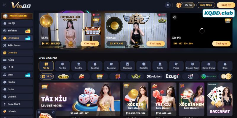 VIN88 là địa chỉ giải trí quen thuộc trong làng cá cược trực tuyến